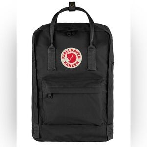 Fjallraven Kanken Backpack 15" Laptop Compartment in Black Missing Seat Cushion